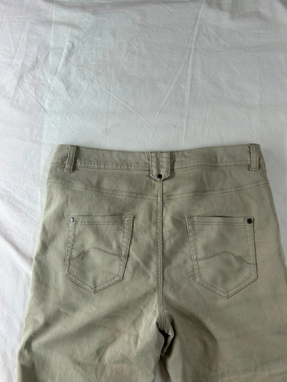 Jeans curtos bege creme ms mode – photo 11